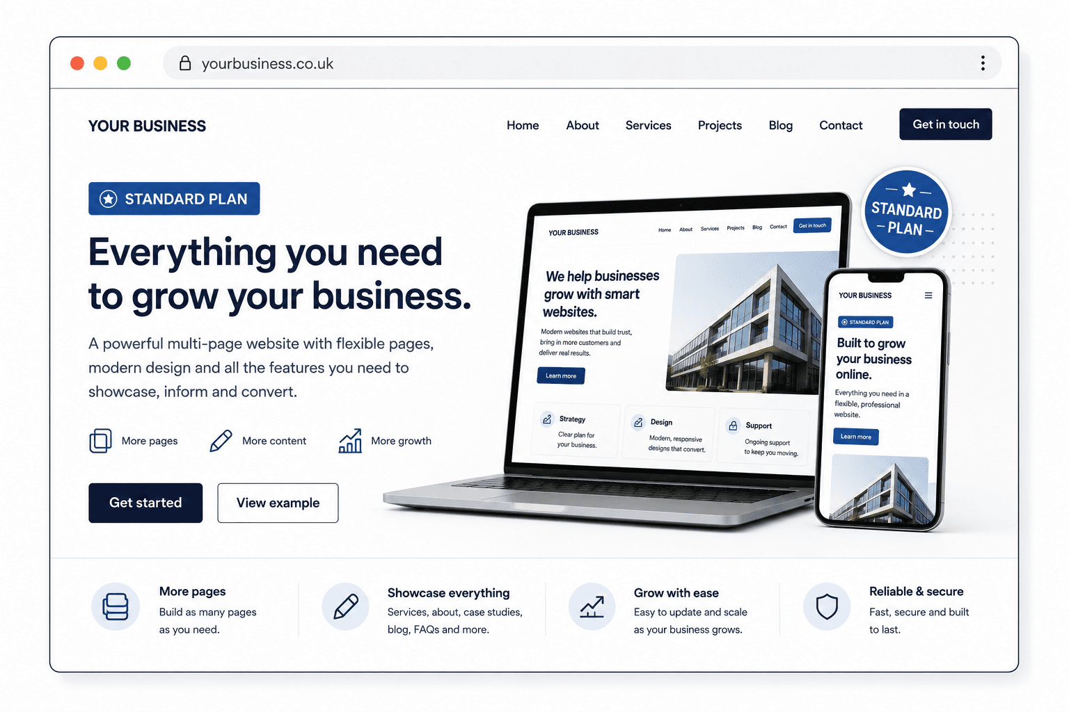 Standard Plan website preview